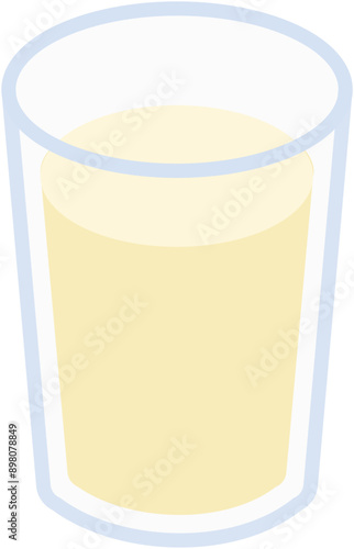 Soy milk Taiwanese traditional breakfast illustration