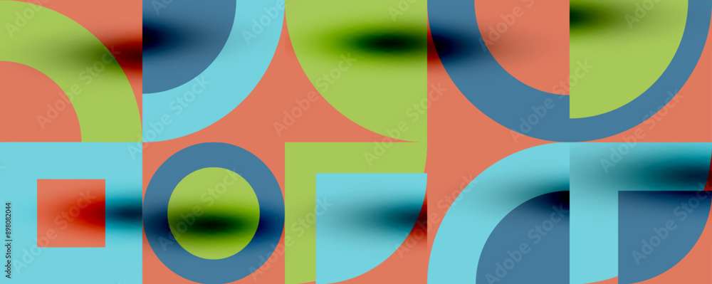 Neo memphis geometric pattern with circles, squares. Pop art abstract background for covers, banners, flyers and posters and other templates Neo memphis geometric pattern with circles, squares. Pop art abstract background for covers, banners, flyers and posters and other templates