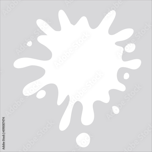 Paint white pigment spray splash stain illustration spots