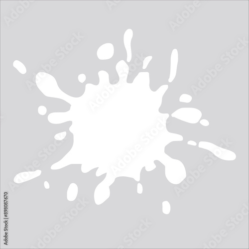 Paint white pigment spray splash stain illustration spots