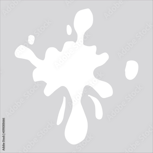Paint white pigment spray splash stain illustration spots