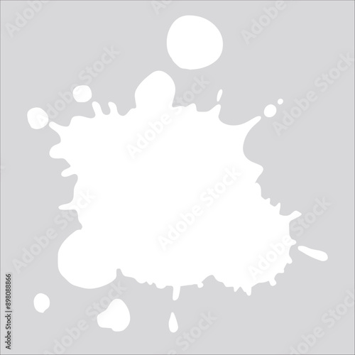 Paint white pigment spray splash stain illustration spots