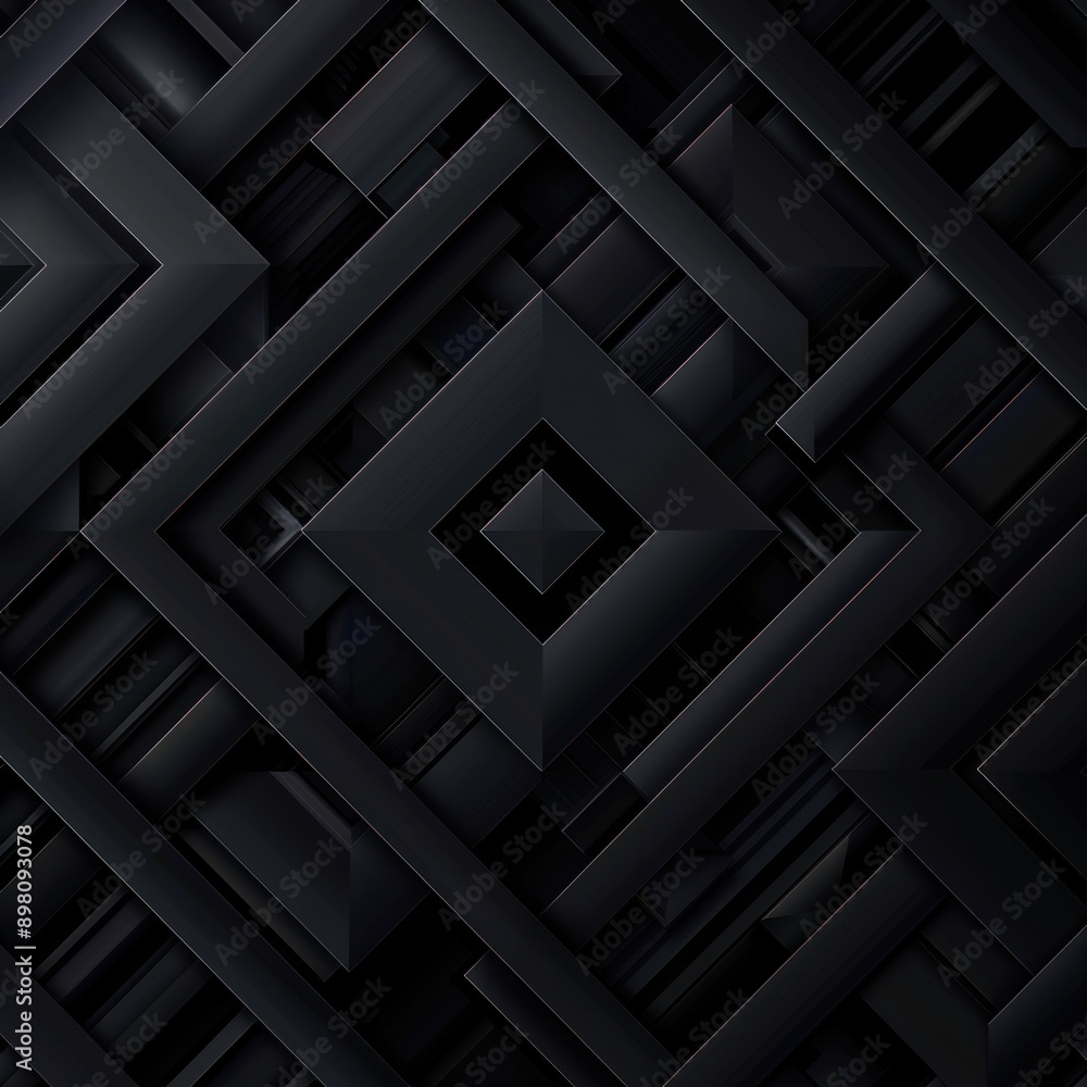Abstract Black and White Geometric Pattern Abstract Black and White Geometric Pattern