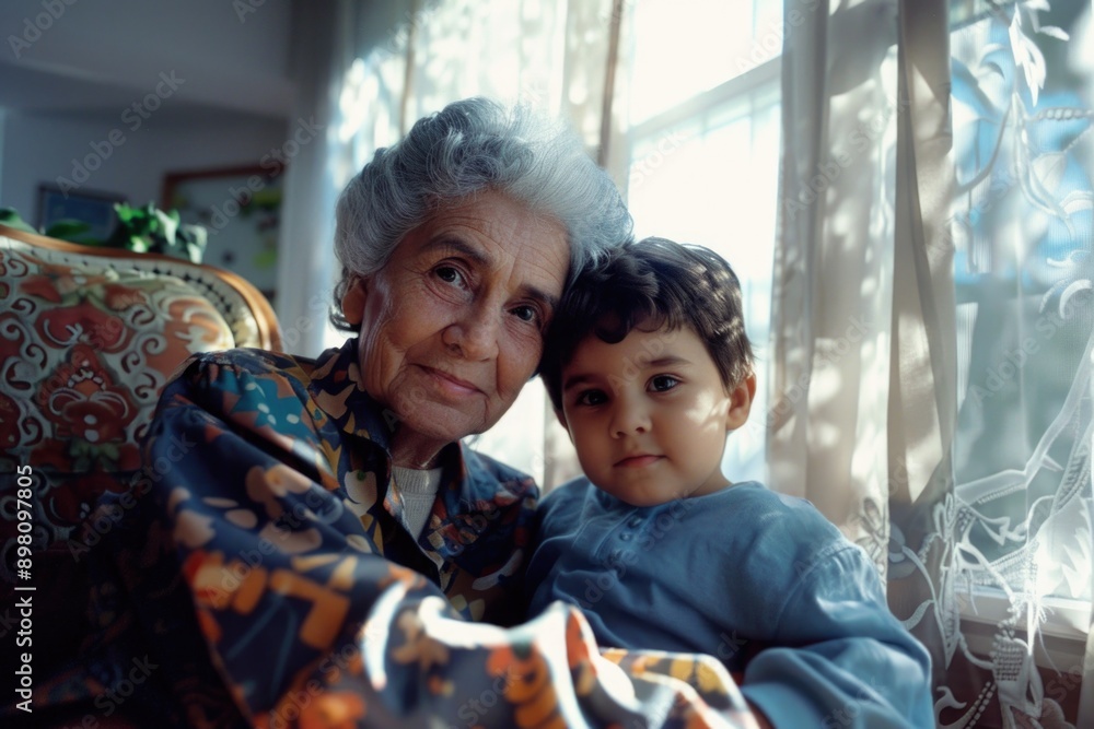 Mother and child bonding in home setting. Mother and child bonding in home setting.