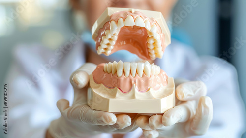 Artificial tooth roots, called dental implants, are placed in the jaw. Root canal treatment and gum disease are also part of dental care. Models of teeth help dentists learn about their field.