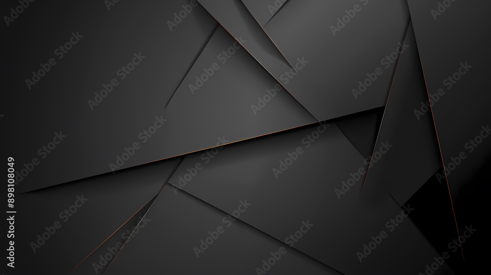 Elegant abstract black geometric background with sharp angles and shadows, creating a modern and sleek design. Elegant abstract black geometric background with sharp angles and shadows, creating a modern and sleek design.