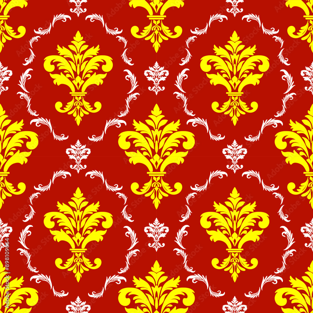 damask vector seamless pattern. Ornate Damask flower ornament. Vector classical luxury old fashioned damask ornament, royal victorian seamless texture for wallpapers, textile, wrapping damask vector seamless pattern. Ornate Damask flower ornament. Vector classical luxury old fashioned damask ornament, royal victorian seamless texture for wallpapers, textile, wrapping