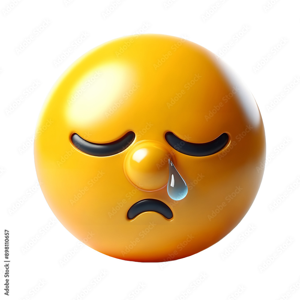 Fototapeta premium Cute 3d emoji, generative ai