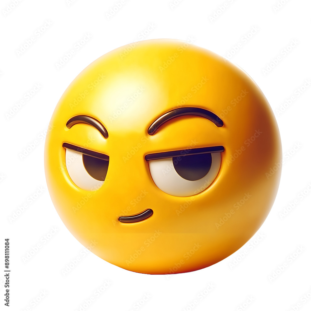 Fototapeta premium Cute 3d emoji, generative ai