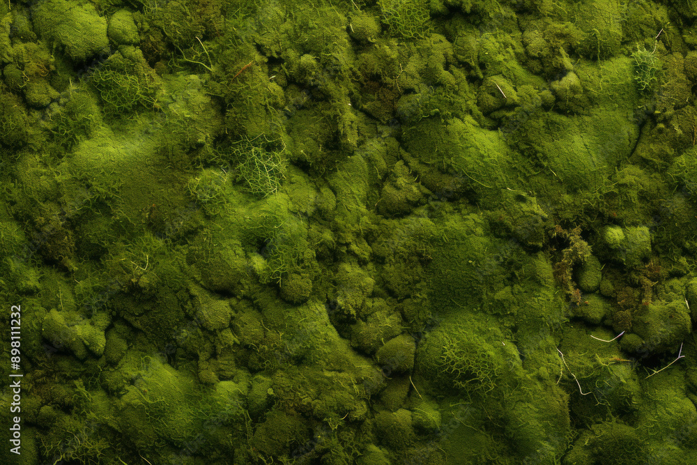 Processed collage of mossy forest ground surface texture. Background for banner, backdrop Processed collage of mossy forest ground surface texture. Background for banner, backdrop