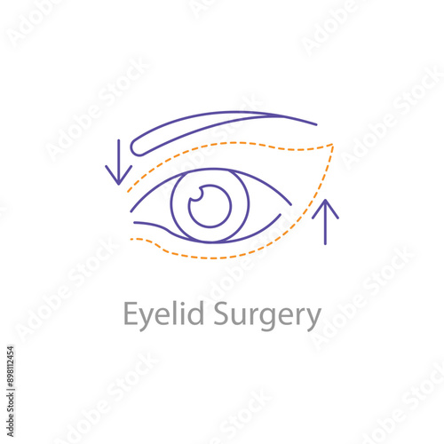  Eyelid Surgery, Blepharoplasty, Eye Lift, Cosmetic Surgery, Eyelid Lift, Eyelid Surgery Icon, Eyelid Surgery Vector, with editable stroke.