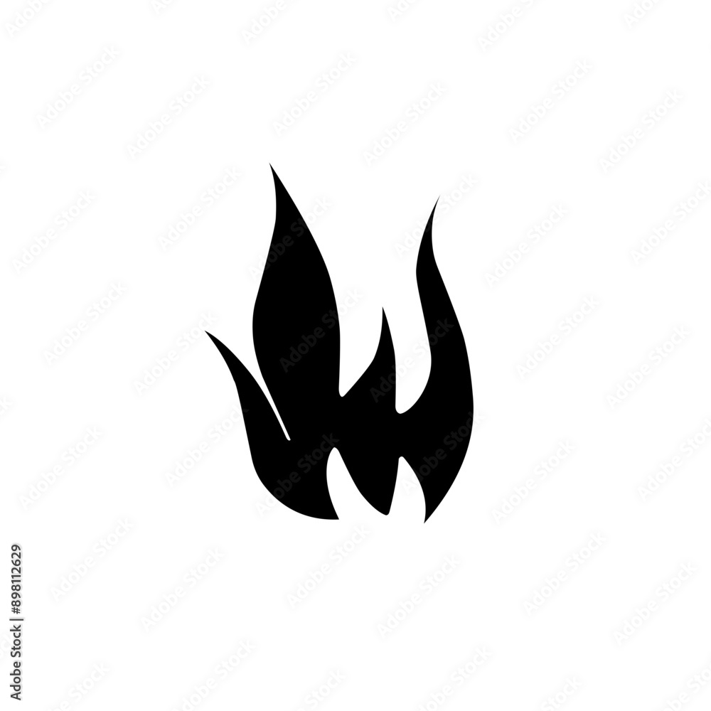 fire silhouette icon fire silhouette icon