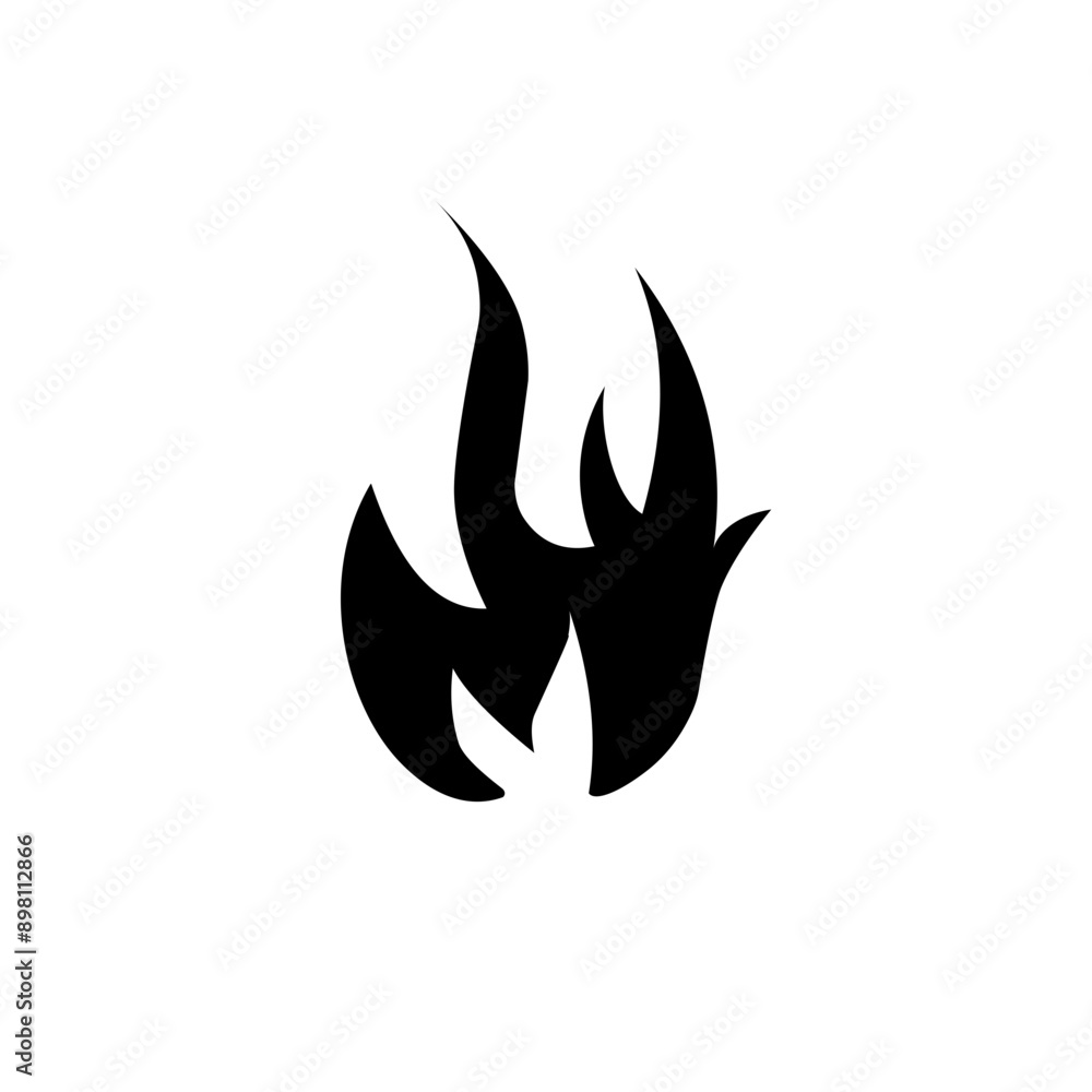 fire silhouette icon fire silhouette icon