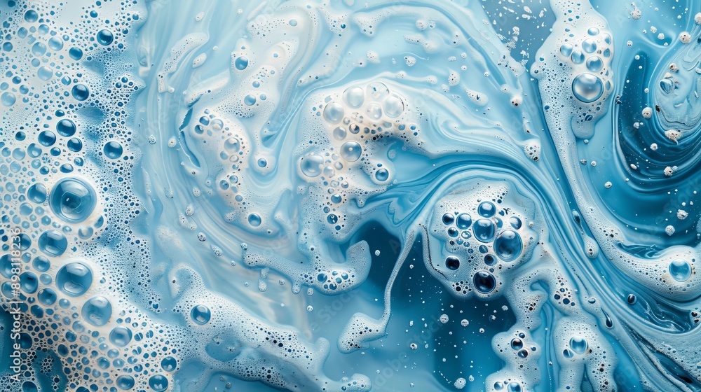 Blue Swirling Soap Bubbles Blue Swirling Soap Bubbles