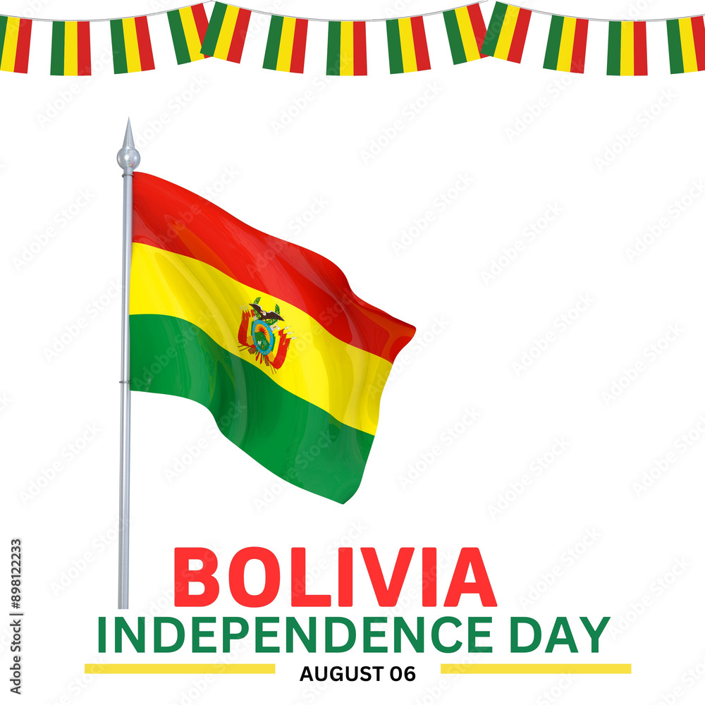 Fototapeta premium bolivia independence day - August 06