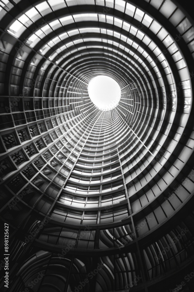 Naklejka premium Circular building architecture