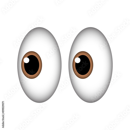 Big Eyes Shocking Stare Emoji Icon