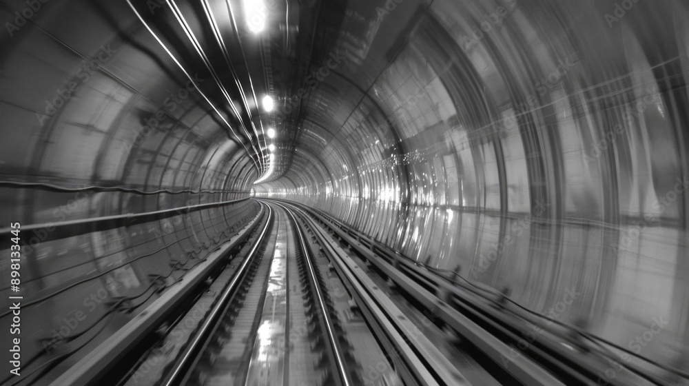 Train passing through tunnel Train passing through tunnel