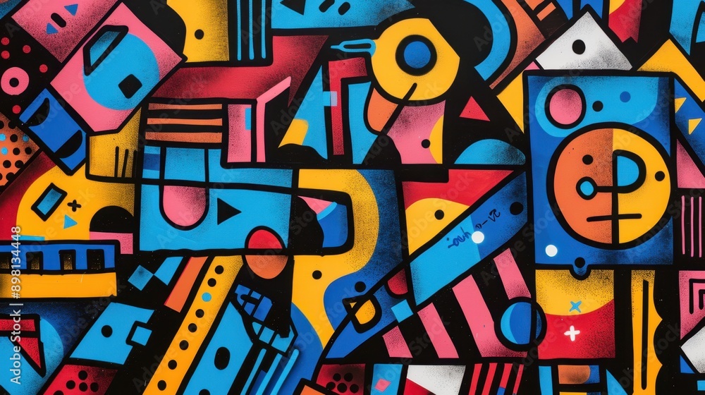 Vibrant Abstract Geometric Art Vibrant Abstract Geometric Art