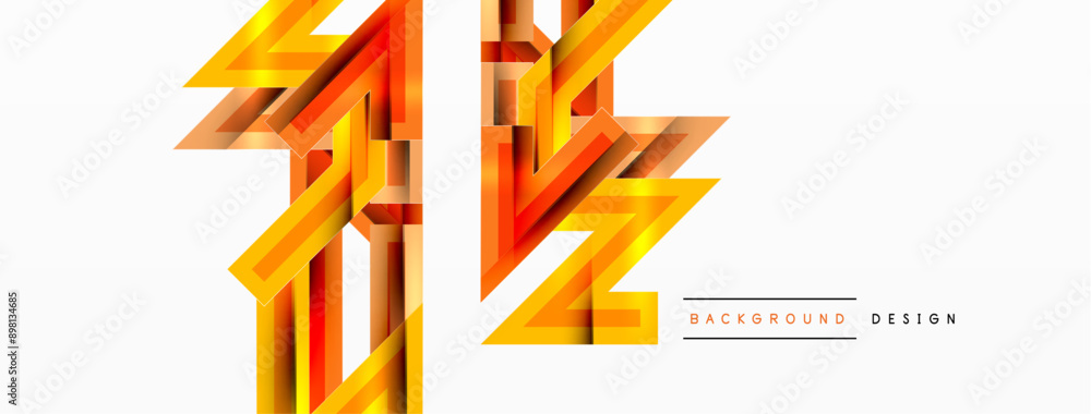 Line zig zag dynamic geometric abstract background. Colorful lines with shadow and light effects, various routes concept. Vector Illustration For Wallpaper, Banner, Background, Card Line zig zag dynamic geometric abstract background. Colorful lines with shadow and light effects, various routes concept. Vector Illustration For Wallpaper, Banner, Background, Card
