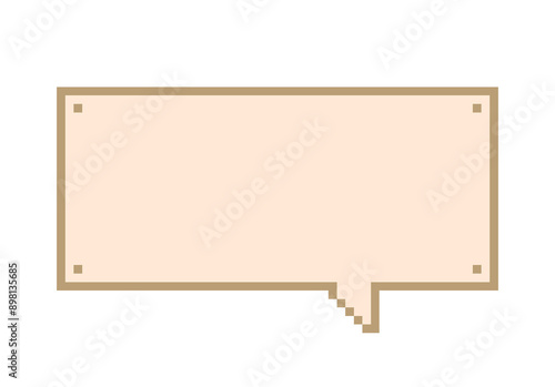 wooden speech bubble