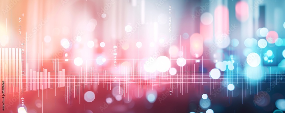 Gentle lighting on a digital analytics dashboard with soft background colors, promoting brand loyalty in a novel way