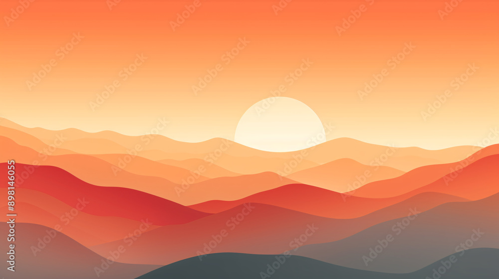 a sunset over a mountain range a sunset over a mountain range