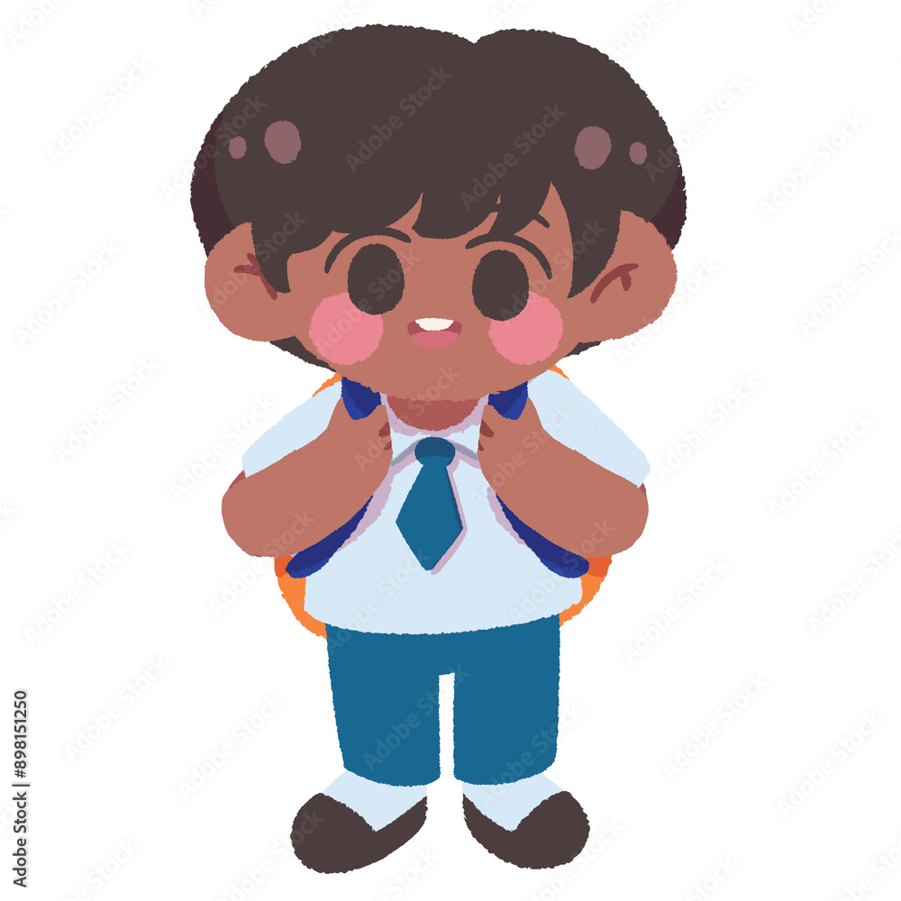 Obraz premium student back to school element clipart