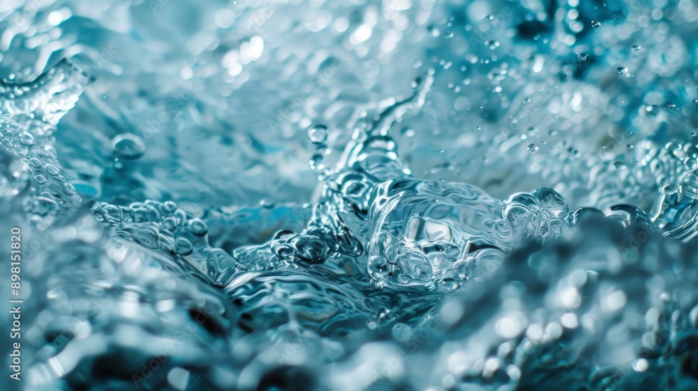 Close-Up of Bubbling Water with Dynamic Textures Close-Up of Bubbling Water with Dynamic Textures