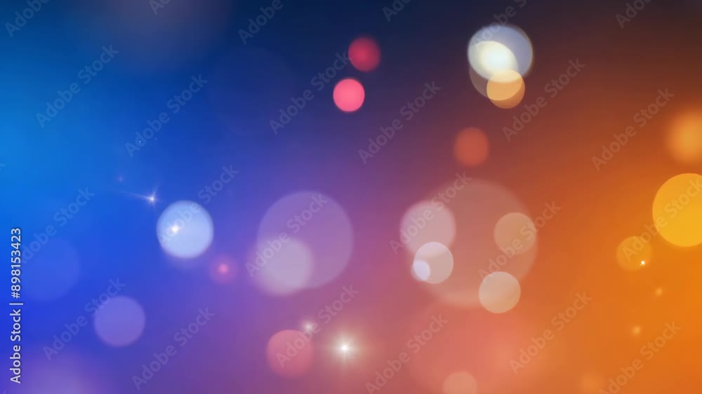 Blue and Orange Bokeh Lights Background Blue and Orange Bokeh Lights Background