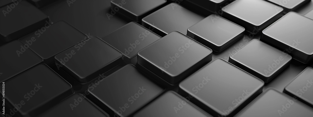 black 3d black square box Black color square pattern on banner with shadow. Modern and minimal black square concept. black 3d black square box Black color square pattern on banner with shadow. Modern and minimal black square concept.