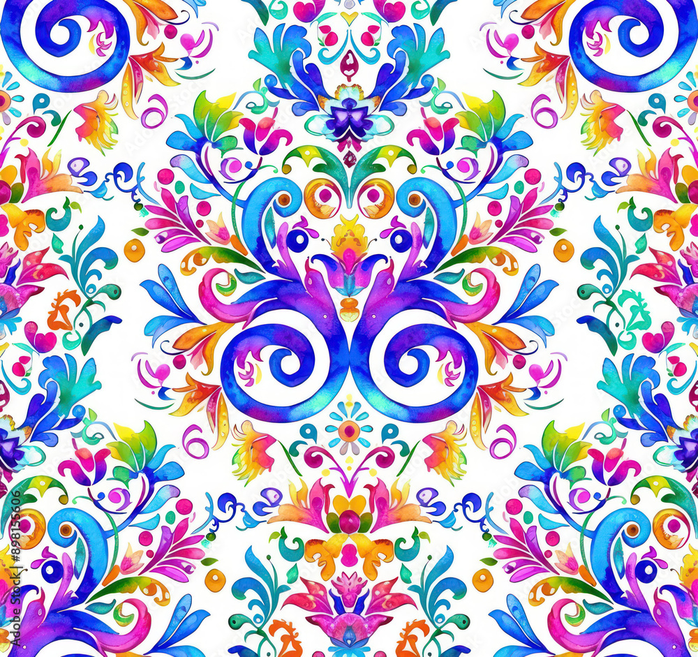 A seamless pattern of abstract on a white background A seamless pattern of abstract on a white background