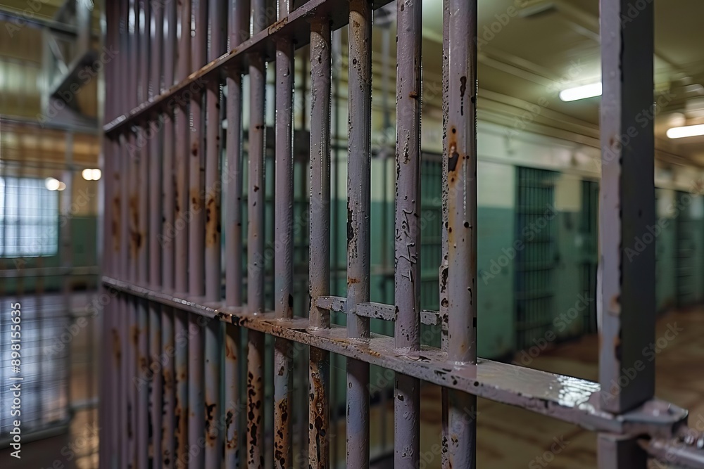 Modern prison cell gate Modern prison cell gate