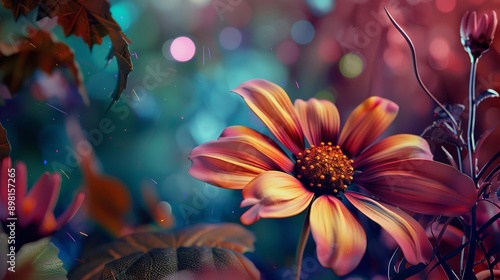 Floral abstract background