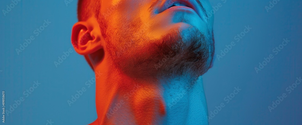 Skincare Beauty And Close-Up With The Neck Of A Person In The Studio, Showcasing Health Textures And Natural Glow Skincare Beauty And Close-Up With The Neck Of A Person In The Studio, Showcasing Health Textures And Natural Glow