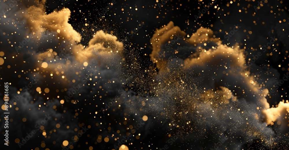 The golden glitter particles have been broken up and illuminated by a shimmering glow or dust light spray. This is a golden fragrance flow effect with glitter fluid sparkles and gleaming flares. The golden glitter particles have been broken up and illuminated by a shimmering glow or dust light spray. This is a golden fragrance flow effect with glitter fluid sparkles and gleaming flares.