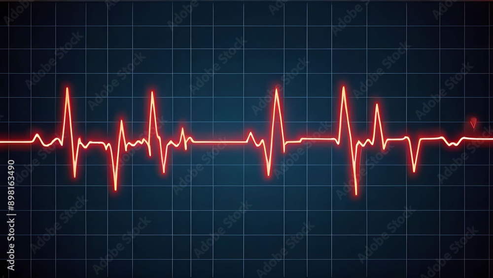 Human heart organ heartbeat illustration background. Pulse line, medical health care on ECG cardiogram, rhythm and frequency rate wave, disease diagnosis Human heart organ heartbeat illustration background. Pulse line, medical health care on ECG cardiogram, rhythm and frequency rate wave, disease diagnosis