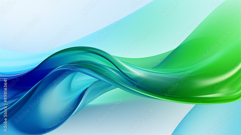 Fototapeta premium abstract blue wave