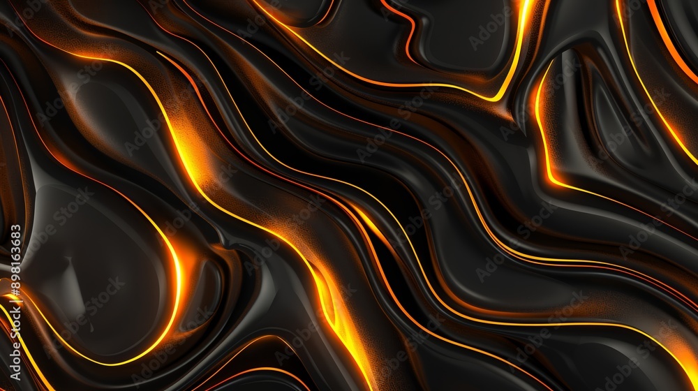 Stylish designs come alive with a mesmerizing blend of black and orange waves, capturing energy and motion in this dynamic image Stylish designs come alive with a mesmerizing blend of black and orange waves, capturing energy and motion in this dynamic image