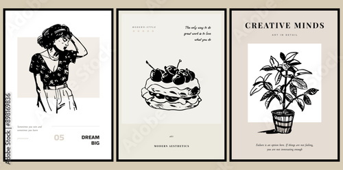 Vector Poster Illustration Collection - A Large Abstract Fine Art Poster Collection to Suit Your Wall Art Gallery