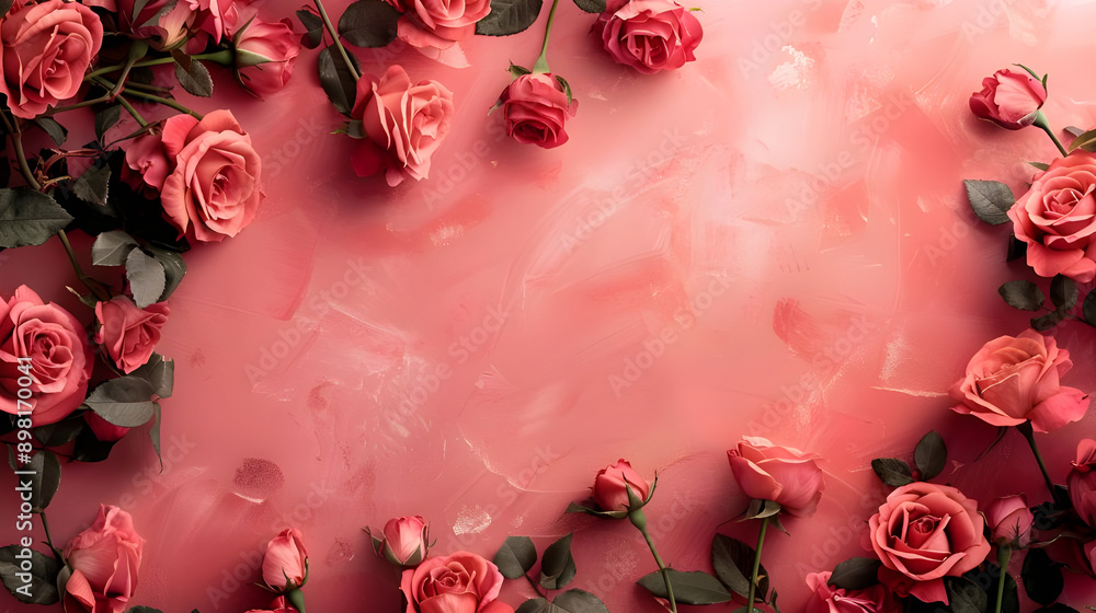 Soft pink color scheme featuring roses and rose petals. Ideal for elegant, floral designs. Soft pink color scheme featuring roses and rose petals. Ideal for elegant, floral designs.