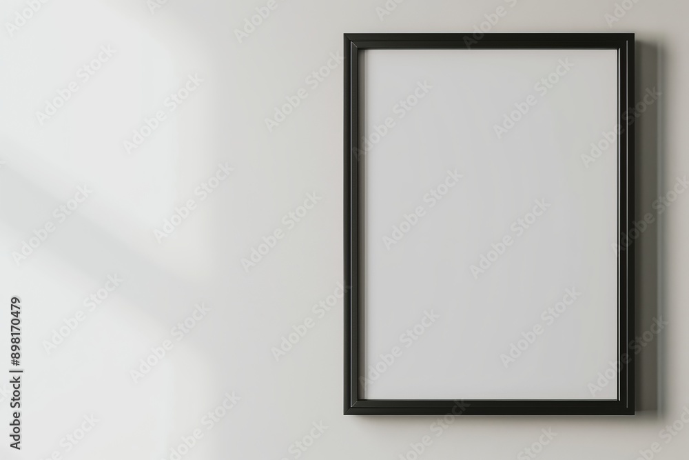A minimalist image displaying a black frame holding a blank canvas against a white background, symbolizing potential and creative expression in a modern style. A minimalist image displaying a black frame holding a blank canvas against a white background, symbolizing potential and creative expression in a modern style.