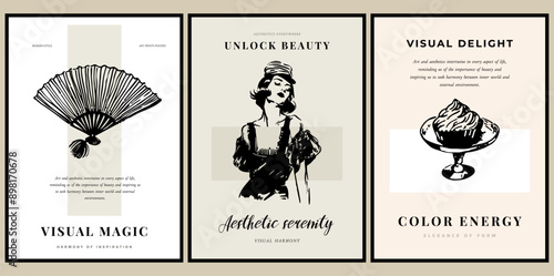 Vector Poster Illustration Collection - A Large Abstract Fine Art Poster Collection to Suit Your Wall Art Gallery