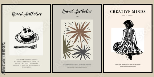 Vector Poster Illustration Collection - A Large Abstract Fine Art Poster Collection to Suit Your Wall Art Gallery