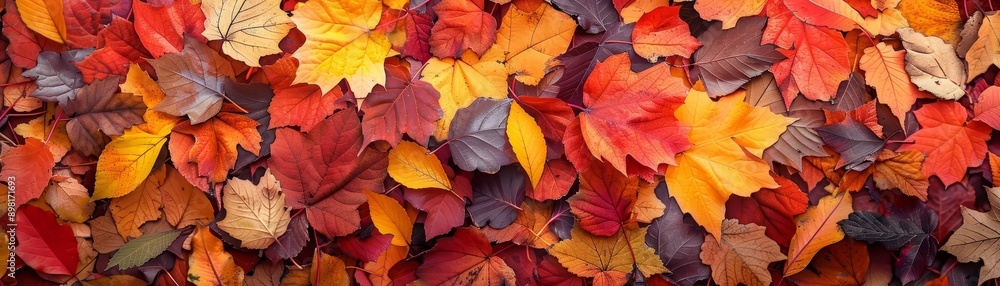 Fall leaves scattered on the ground, rich autumn colors, nature's carpet, autumn Fall leaves scattered on the ground, rich autumn colors, nature's carpet, autumn