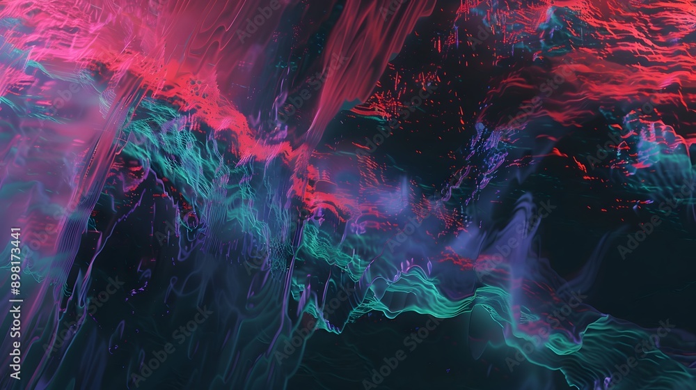 Obraz premium abstract pink neon on a blue background