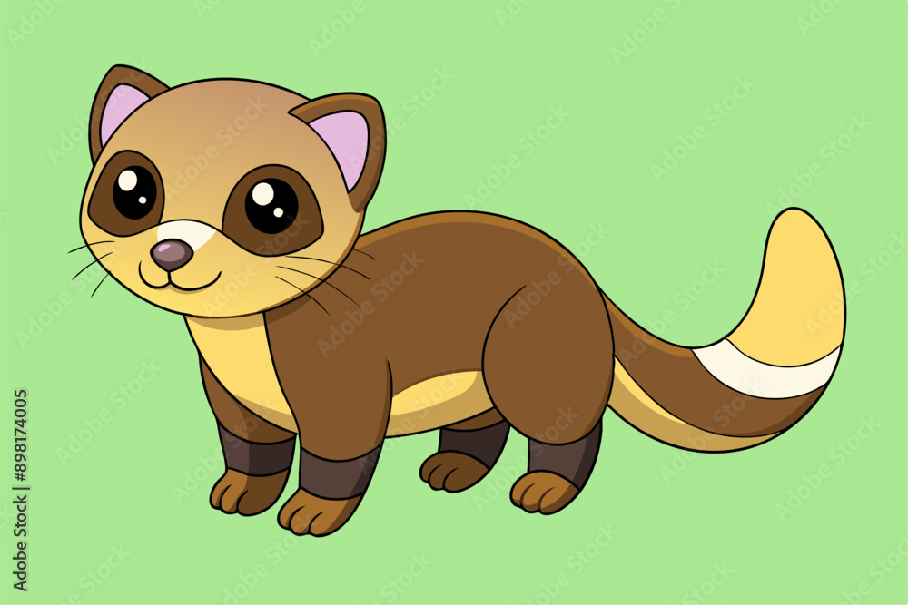 Charming Ferret Vector Art for Graphic Design – Ideal for Creative Logos, Illustrations, and Branding Projects Charming Ferret Vector Art for Graphic Design – Ideal for Creative Logos, Illustrations, and Branding Projects