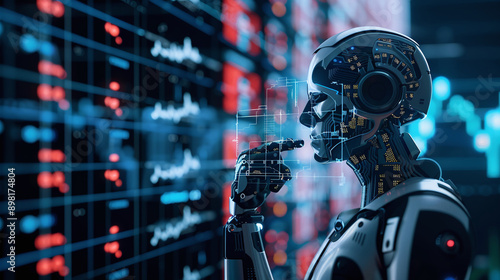 AI-powered trading algorithms maximizing stock market profits.