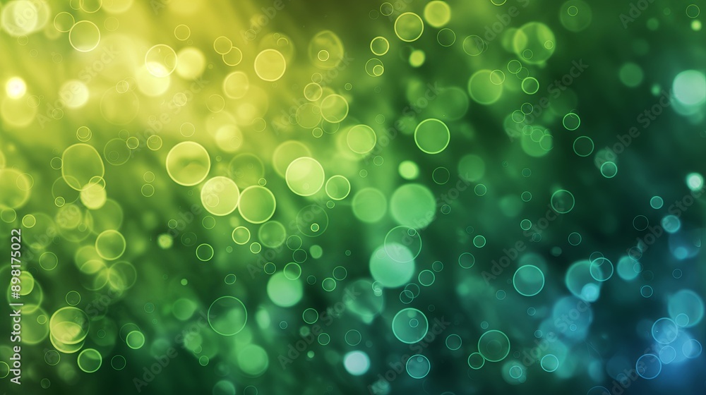 A green and yellow background with many small circles. Abstract background A green and yellow background with many small circles. Abstract background