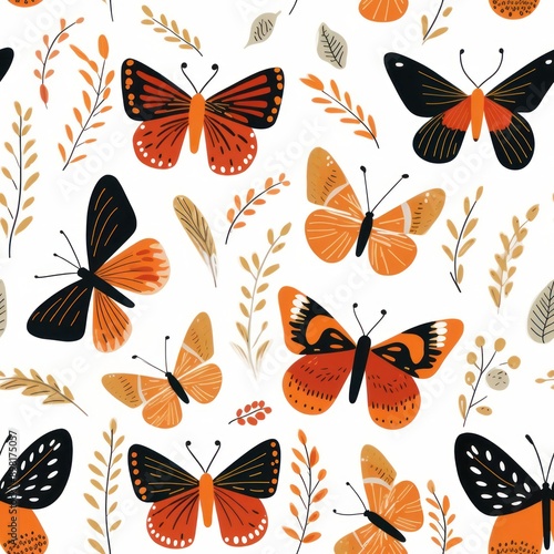 Butterfly pattern animal insect.